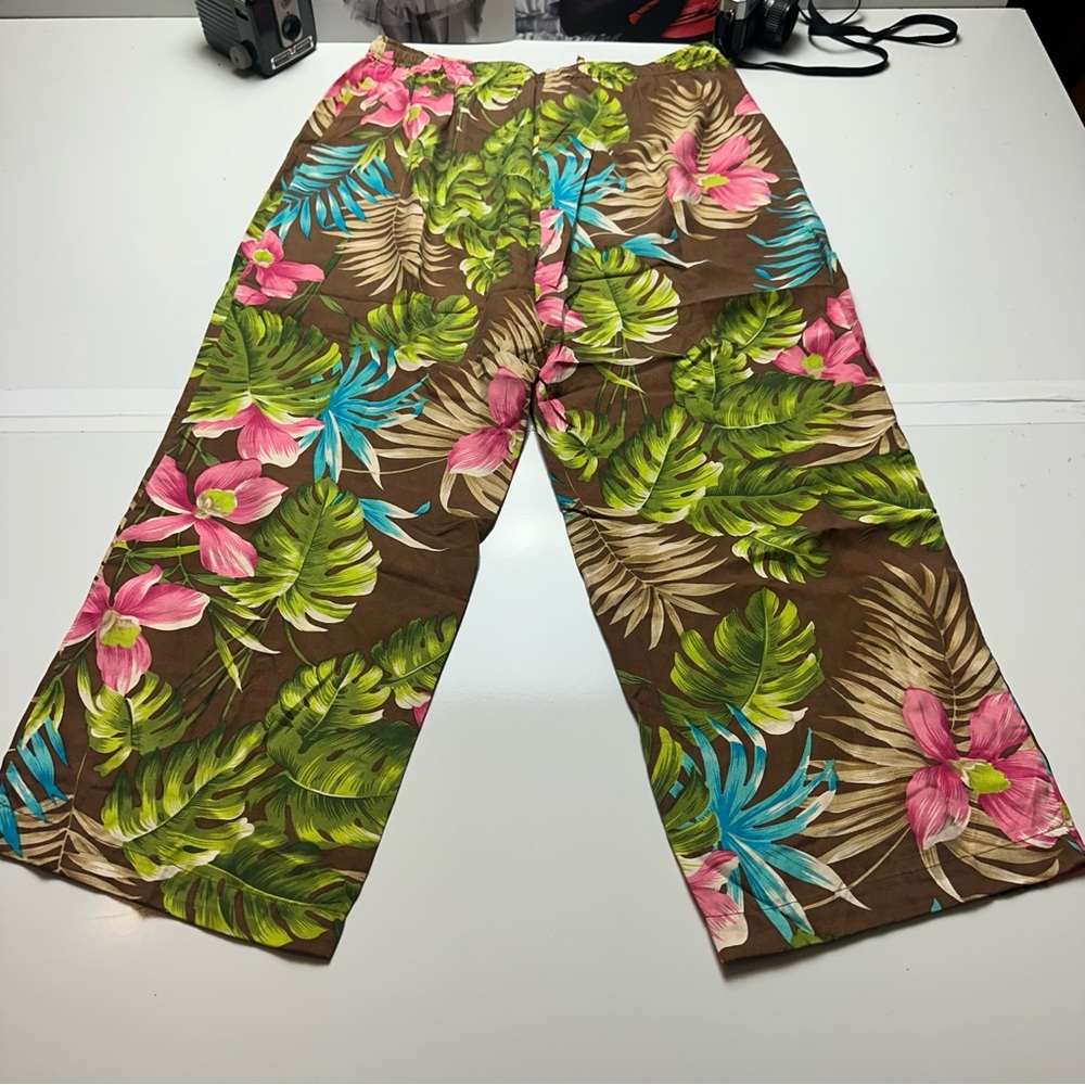 Tropical Silk Resort Pants | Wide Leg Drawstring · Bamboo Traders - Picture 12 of 13